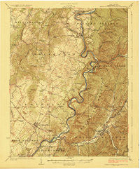 White Sulphur Springs West Virginia Historical topographic map, 1:62500 scale, 15 X 15 Minute, Year 1923
