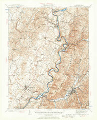 White Sulphur Springs West Virginia Historical topographic map, 1:62500 scale, 15 X 15 Minute, Year 1935