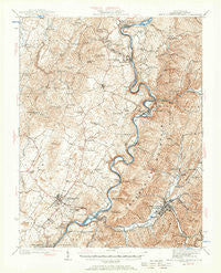 White Sulphur Springs West Virginia Historical topographic map, 1:62500 scale, 15 X 15 Minute, Year 1935