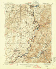 White Sulphur Springs West Virginia Historical topographic map, 1:62500 scale, 15 X 15 Minute, Year 1939