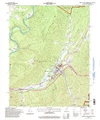 White Sulphur Springs West Virginia Historical topographic map, 1:24000 scale, 7.5 X 7.5 Minute, Year 1995