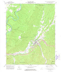 White Sulphur Springs West Virginia Historical topographic map, 1:24000 scale, 7.5 X 7.5 Minute, Year 1972