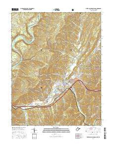 White Sulphur Springs West Virginia Current topographic map, 1:24000 scale, 7.5 X 7.5 Minute, Year 2016