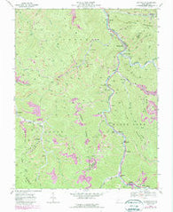 Whitesville West Virginia Historical topographic map, 1:24000 scale, 7.5 X 7.5 Minute, Year 1968