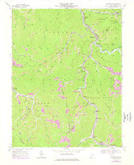 Whitesville West Virginia Historical topographic map, 1:24000 scale, 7.5 X 7.5 Minute, Year 1968