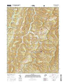 Whitmer West Virginia Current topographic map, 1:24000 scale, 7.5 X 7.5 Minute, Year 2016