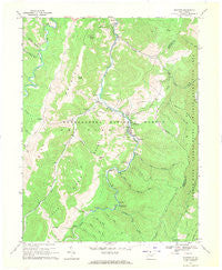 Whitmer West Virginia Historical topographic map, 1:24000 scale, 7.5 X 7.5 Minute, Year 1968