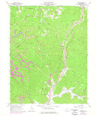 Widen West Virginia Historical topographic map, 1:24000 scale, 7.5 X 7.5 Minute, Year 1967