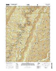 Wildell West Virginia Current topographic map, 1:24000 scale, 7.5 X 7.5 Minute, Year 2016