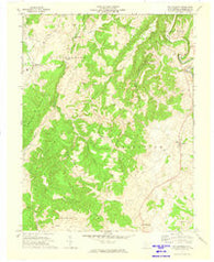 Williamsburg West Virginia Historical topographic map, 1:24000 scale, 7.5 X 7.5 Minute, Year 1972