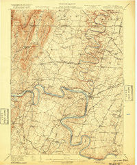 Williamsport Maryland Historical topographic map, 1:62500 scale, 15 X 15 Minute, Year 1912