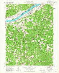 Willow Island West Virginia Historical topographic map, 1:24000 scale, 7.5 X 7.5 Minute, Year 1957