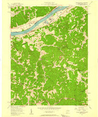 Willow Island West Virginia Historical topographic map, 1:24000 scale, 7.5 X 7.5 Minute, Year 1957