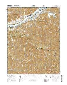 Willow Island West Virginia Current topographic map, 1:24000 scale, 7.5 X 7.5 Minute, Year 2016