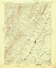 Winchester Virginia Historical topographic map, 1:125000 scale, 30 X 30 Minute, Year 1894