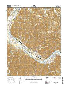 Winfield West Virginia Current topographic map, 1:24000 scale, 7.5 X 7.5 Minute, Year 2016