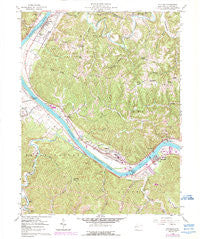 Winfield West Virginia Historical topographic map, 1:24000 scale, 7.5 X 7.5 Minute, Year 1958