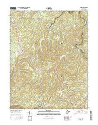 Winona West Virginia Current topographic map, 1:24000 scale, 7.5 X 7.5 Minute, Year 2016