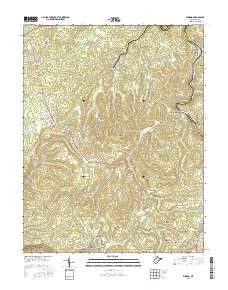 Winona West Virginia Current topographic map, 1:24000 scale, 7.5 X 7.5 Minute, Year 2016