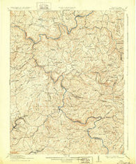 Winona West Virginia Historical topographic map, 1:62500 scale, 15 X 15 Minute, Year 1916