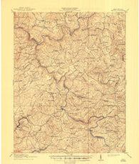 Winona West Virginia Historical topographic map, 1:62500 scale, 15 X 15 Minute, Year 1916