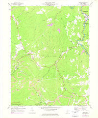 Winona West Virginia Historical topographic map, 1:24000 scale, 7.5 X 7.5 Minute, Year 1969