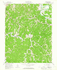 Winslow West Virginia Historical topographic map, 1:24000 scale, 7.5 X 7.5 Minute, Year 1957