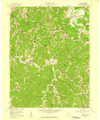 Winslow West Virginia Historical topographic map, 1:24000 scale, 7.5 X 7.5 Minute, Year 1957