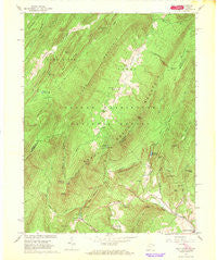 Wolf Gap West Virginia Historical topographic map, 1:24000 scale, 7.5 X 7.5 Minute, Year 1966