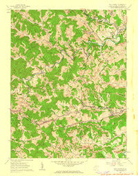 Wolf Summit West Virginia Historical topographic map, 1:24000 scale, 7.5 X 7.5 Minute, Year 1960