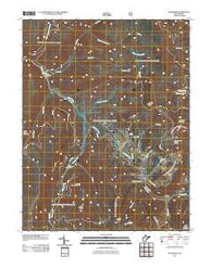 Woodrow West Virginia Historical topographic map, 1:24000 scale, 7.5 X 7.5 Minute, Year 2011