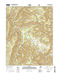 Woodrow West Virginia Current topographic map, 1:24000 scale, 7.5 X 7.5 Minute, Year 2016