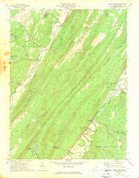 Yellow Spring West Virginia Historical topographic map, 1:24000 scale, 7.5 X 7.5 Minute, Year 1970