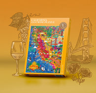 Buy map Wine Puzzle - California