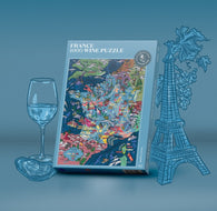 Buy map Wine Puzzle - France