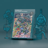 Buy map Wine Puzzle - Germany