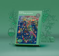 Buy map Wine Puzzle - Italy