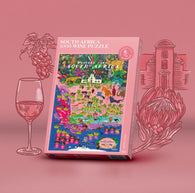 Buy map Wine Puzzle - South Africa