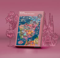 Buy map Wine Puzzle -  Spain