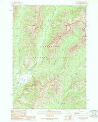 Abiathar Peak Wyoming Historical topographic map, 1:24000 scale, 7.5 X 7.5 Minute, Year 1989