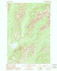 Abiathar Peak Wyoming Historical topographic map, 1:24000 scale, 7.5 X 7.5 Minute, Year 1989