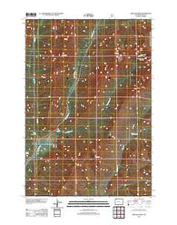 Abiathar Peak Wyoming Historical topographic map, 1:24000 scale, 7.5 X 7.5 Minute, Year 2012