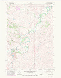 Acme Wyoming Historical topographic map, 1:24000 scale, 7.5 X 7.5 Minute, Year 1968
