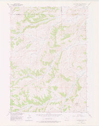 Adam Weiss Peak Wyoming Historical topographic map, 1:24000 scale, 7.5 X 7.5 Minute, Year 1956