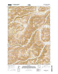 Adam Weiss Peak Wyoming Current topographic map, 1:24000 scale, 7.5 X 7.5 Minute, Year 2015