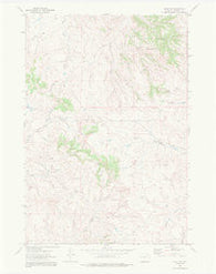 Adon NW Wyoming Historical topographic map, 1:24000 scale, 7.5 X 7.5 Minute, Year 1972