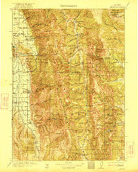 Afton Wyoming Historical topographic map, 1:125000 scale, 30 X 30 Minute, Year 1921