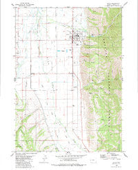 Afton Wyoming Historical topographic map, 1:24000 scale, 7.5 X 7.5 Minute, Year 1980