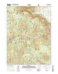 Albany Wyoming Current topographic map, 1:24000 scale, 7.5 X 7.5 Minute, Year 2015