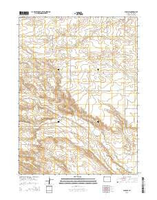 Albin SW Wyoming Current topographic map, 1:24000 scale, 7.5 X 7.5 Minute, Year 2015
